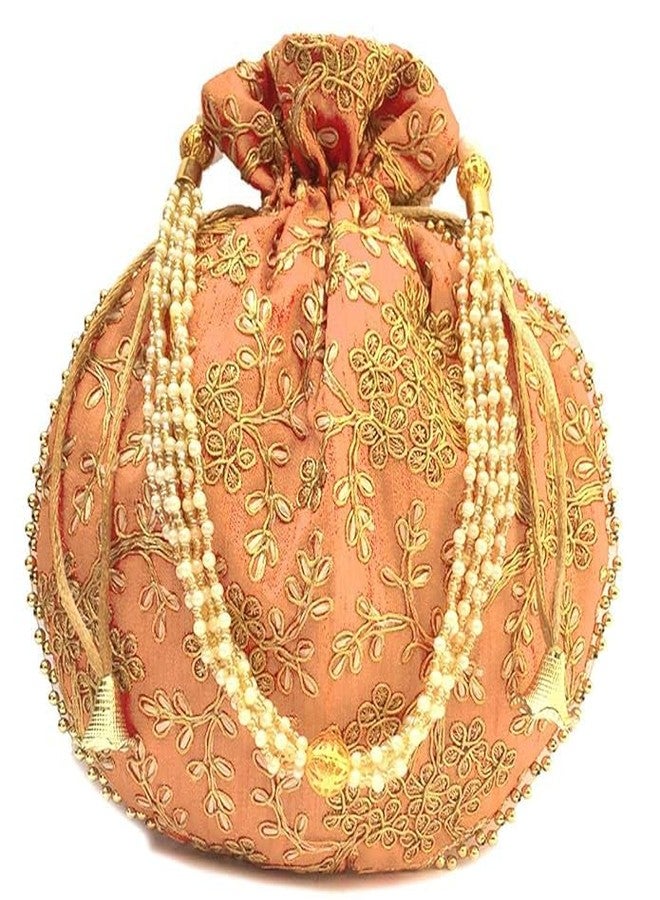 MDMINFY Potli for Women's Zari Work Potli Bridal Potli - Image 1