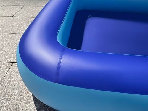 penepico Inflatable Splash Pool for Kids Plastic Wading Pools Outdoor Large Sensory Sand Water Play Pit for Toddlers Kiddie Small Swimming Pool with Air Pump Sand Box Backyard77539 - Image 4