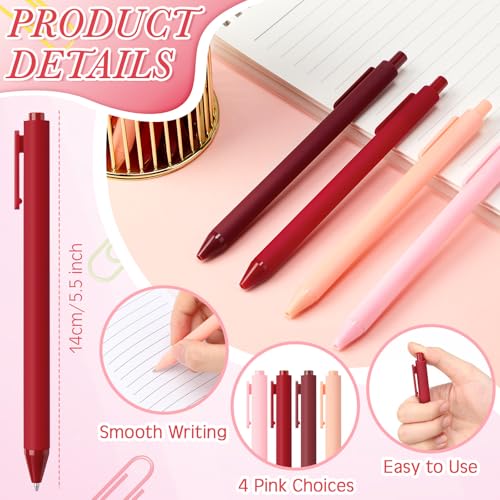 YooNotee 24 Set Valentines Mini Notebooks with Ballpoint Pens Set Employee Appreciation Gifts Small Pocket Notepad Gradual Color Composition Journals and Pens for Teacher Nurse Office Supplies - Image 3