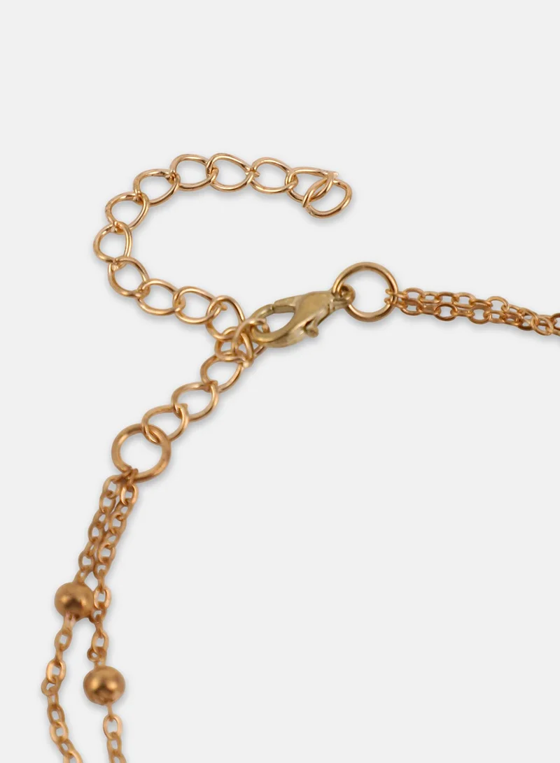 Sohi  Women The Ethereal-Infinity Multi-Strand Bracelet | California Gold Colour | One-Size | Artificial Pearl Alloy Material | Lobster Clasp Closure | Bracelet For Casual & Daily Wear for Women | Best Price UAE