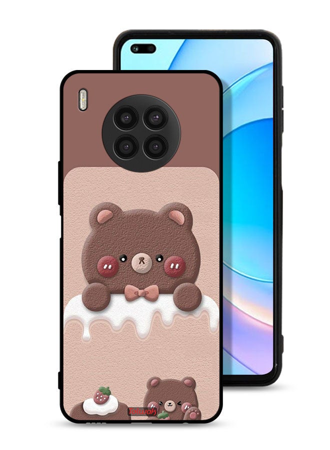 Tolwak Huawei nova 8i Protective Case Cover Bear Strawberry - Image 1