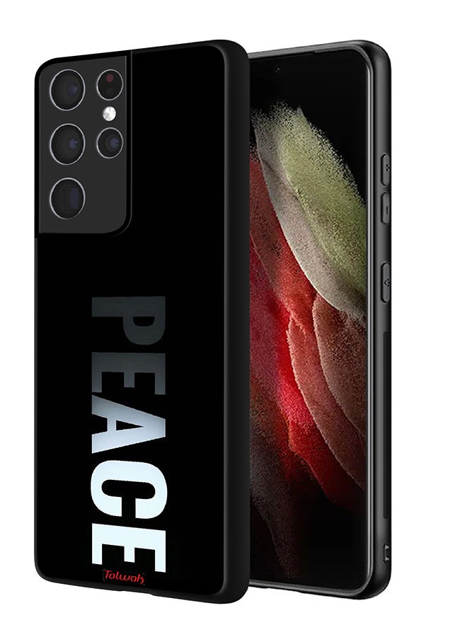 Tolwak Samsung Galaxy S21 Ultra 5G Protective Case Cover Peace - Image 1