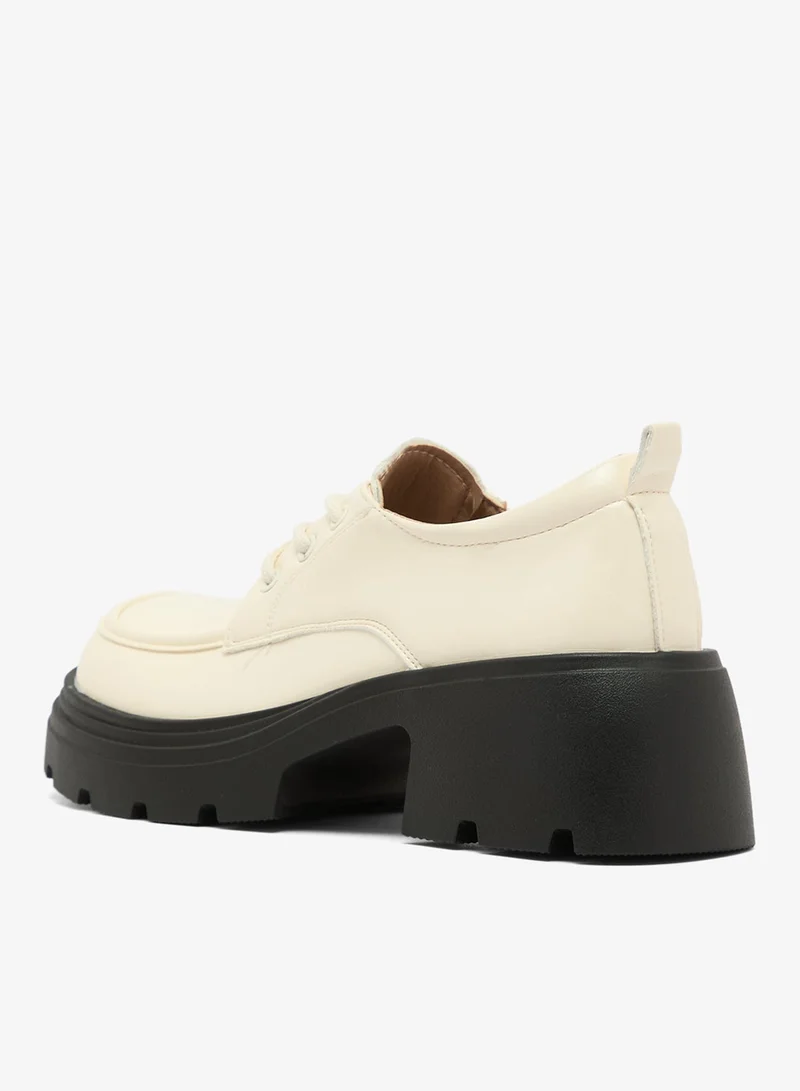 Ginger Platform Chunky Lace Up Monk Shoes