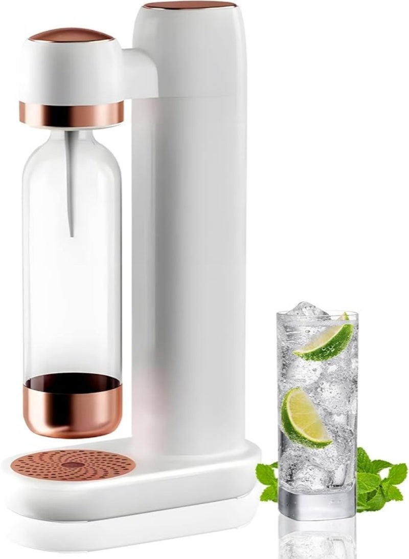 M MIAOYAN Sparkling water maker, household soda water maker, soda water maker, carbonation device for 1-liter PET bottles, sparkling water maker compatible with 60-liter carbon dioxide carbonator (not included). - Image 1