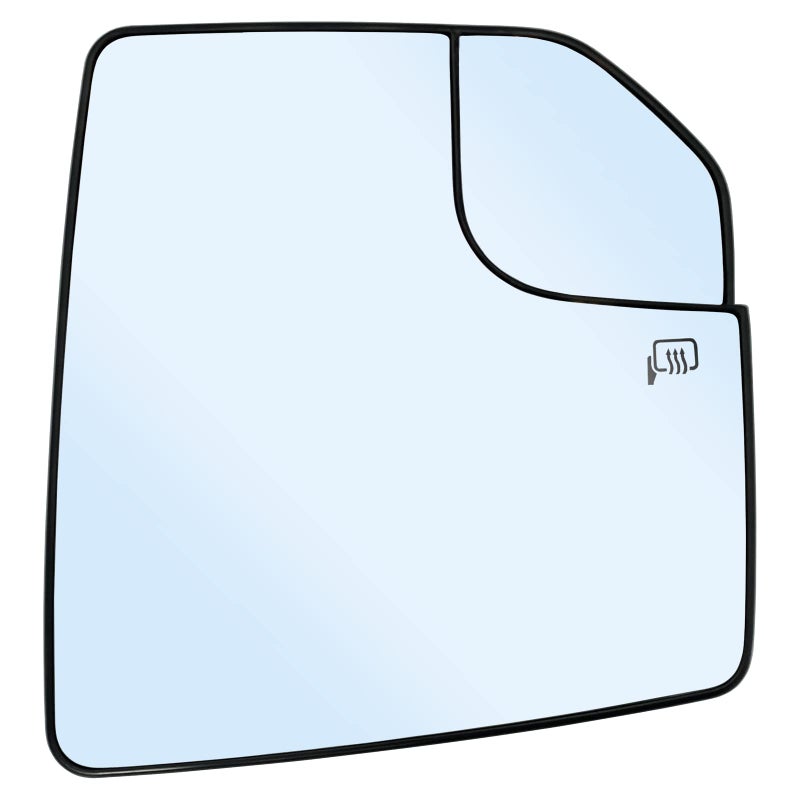 Ford F150 Right Side Heated Blind Spot Mirror Convex Glass with Rear Holder FL3Z17K707A