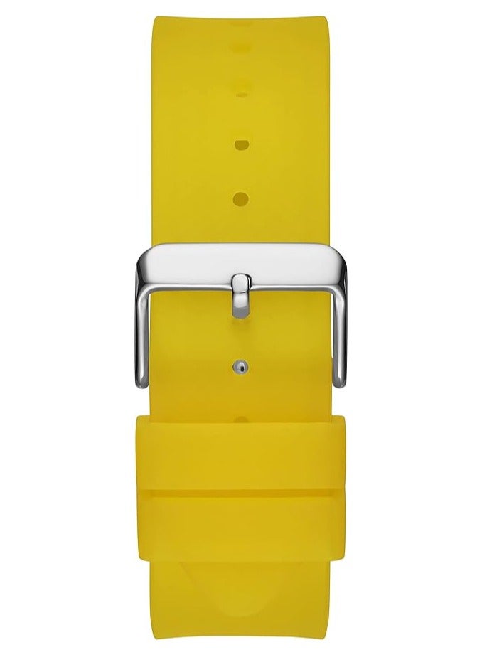 GUESS Men's Trend Casual Tonneau Diamond 43mm Watch – Black Dial Stainless Steel Case & Bracelet - Image 3