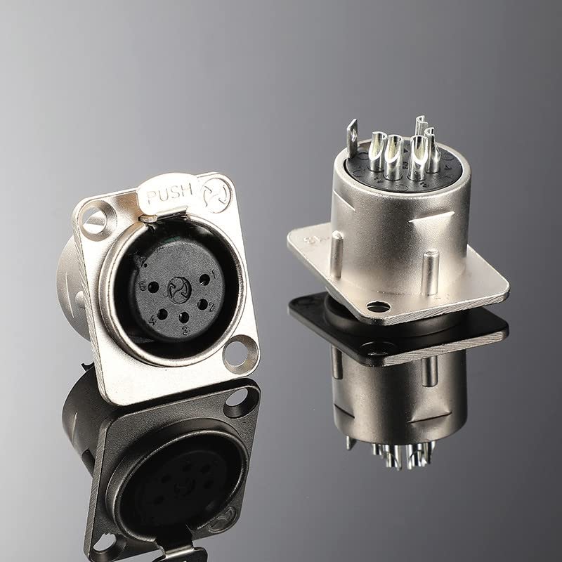 GDQLCNXB XLR Female Jack 5 Pin Panel Mount Jacks XLR Female Socket Connector 4Pcs - Image 5