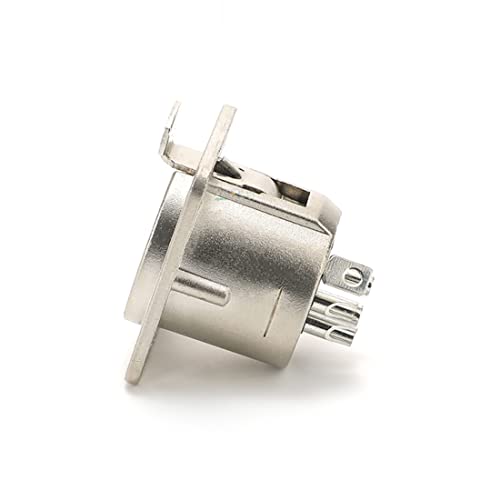 GDQLCNXB XLR Female Jack 5 Pin Panel Mount Jacks XLR Female Socket Connector 4Pcs - Image 3