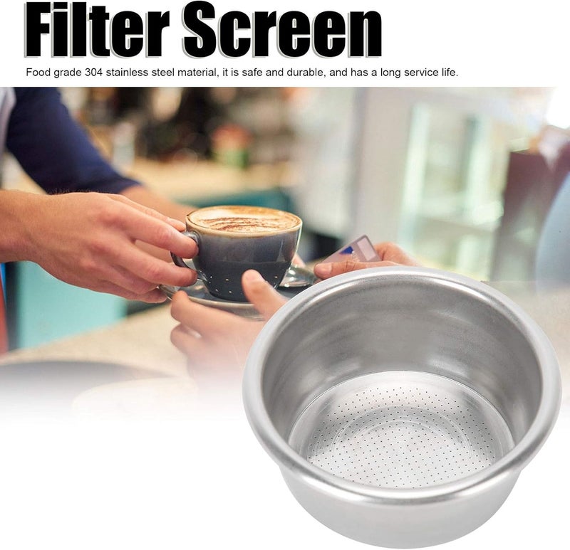 comfrt Replacement Portafilter Basket, Stainless Steel 53mm Non Pressurized Coffee Strainer Basket for Esspesso Machines Portafilter - Image 4
