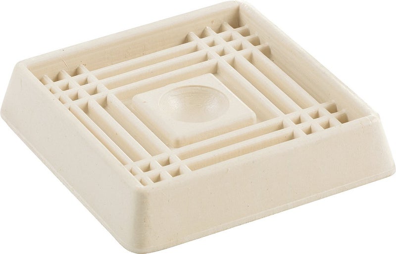 Shepherd Hardware 9166 2Inch Square Rubber Furniture Cups 4Pack
