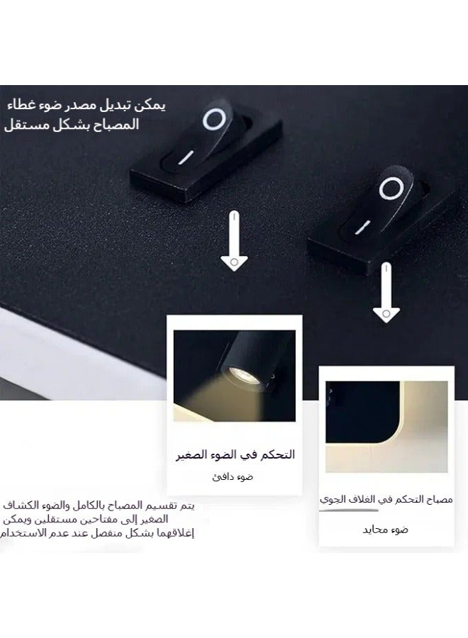 عام فندق الحد الأدنى LED الجدار ضوء السرير القراءة الخفيفة LED ممر غرفة نوم الجدار الخفيفة 3000K أضواء قابلة للتعديل - Image 3