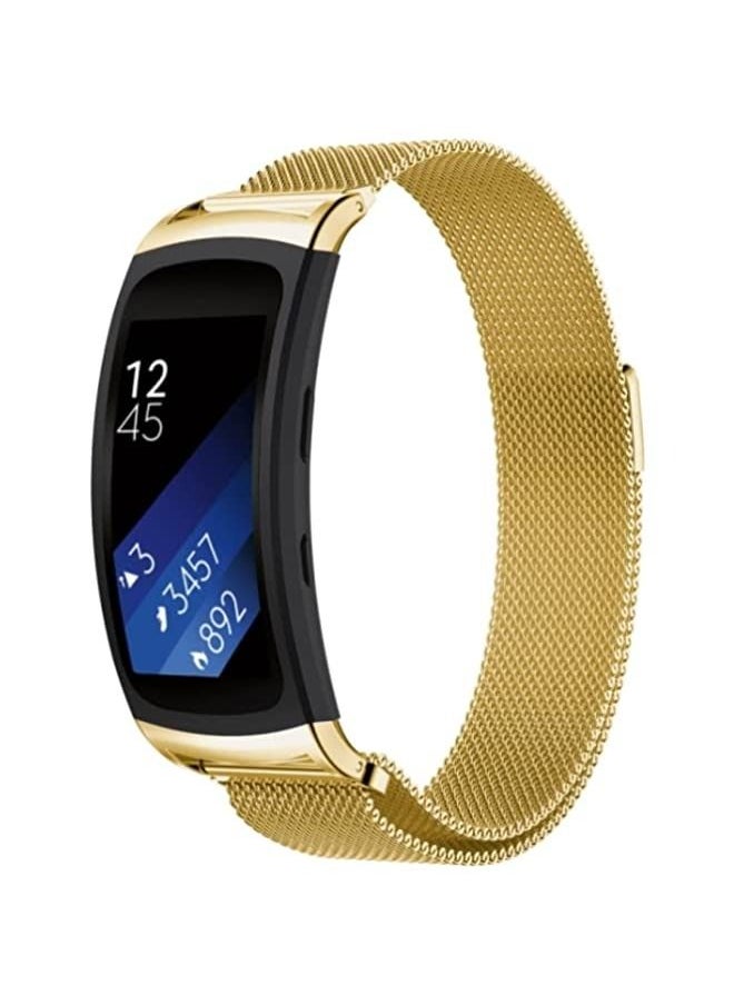 Generic - Band For Galaxy Gear Fit 2 & R360 Milanese Watch Band Golden - Image 1