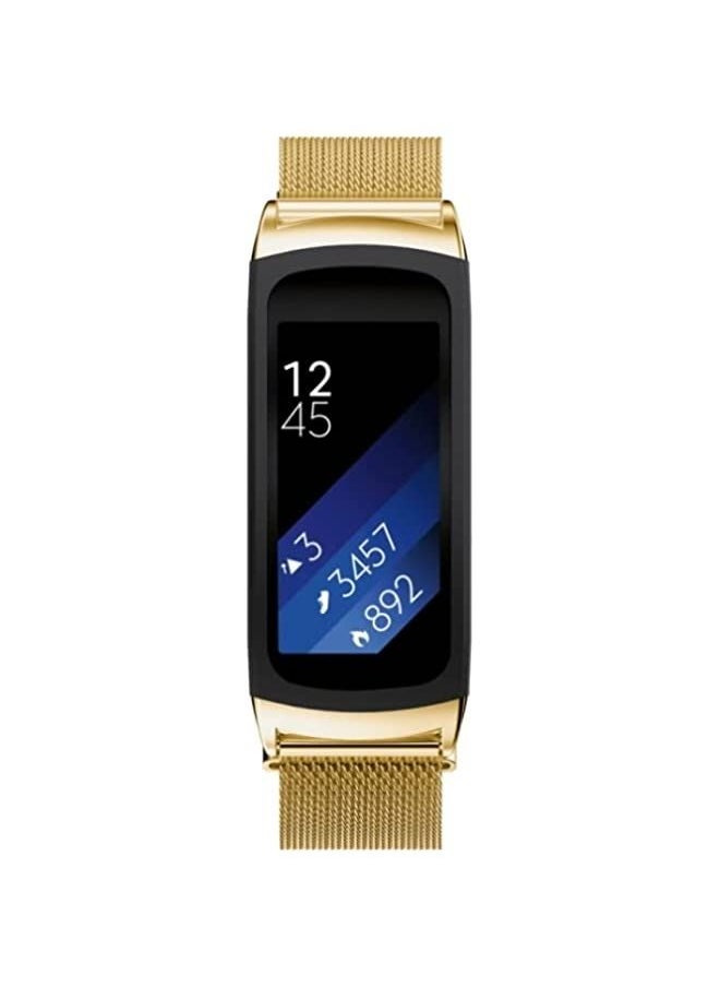 Generic - Band For Galaxy Gear Fit 2 & R360 Milanese Watch Band Golden - Image 1