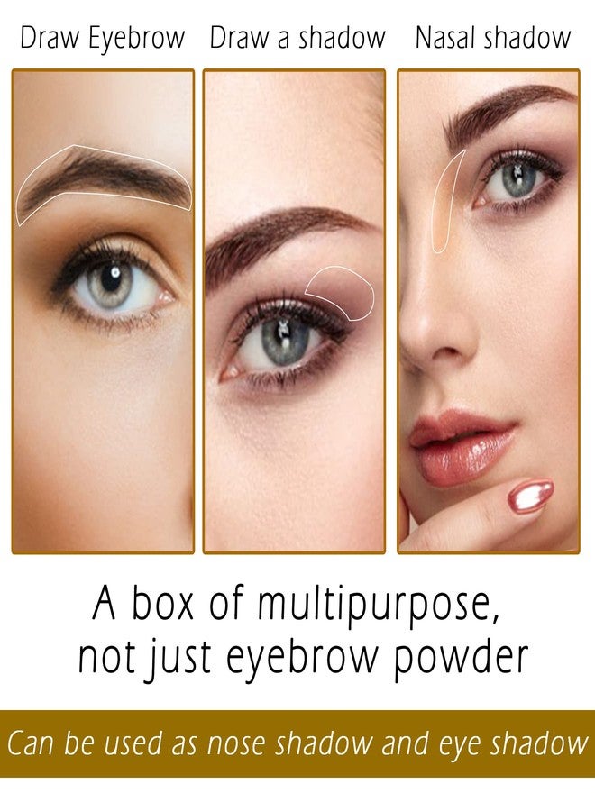 Vtrem 12 Colors Brow Contour Kit Eyebrow Makeup Palette Set, Eyebrow Powder, Eyebrow Pencil, Eyebrow Brush Set Perfect for Shadows and Eye Shadows Christmas Gifts - Image 2