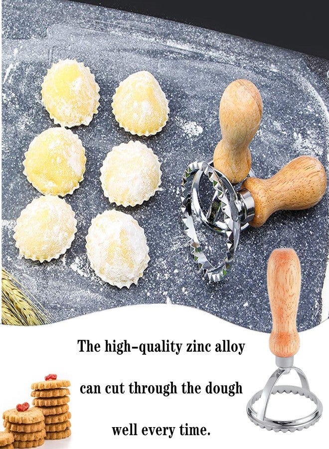 Peenbbop 2 PCS Cookie Stamps Professional Christmas Cookie Cutter Cookie Press Circular Wooden Cookie Molds Baking Tools for Kitchen,DIY Homemade Cookies - Image 4