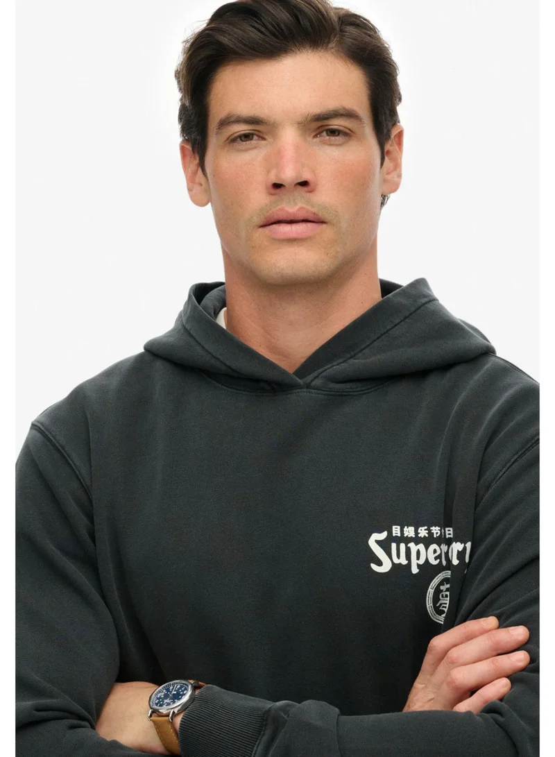 Superdry  Tokyo Narrative Loose Hoodie for Men | Best Price UAE
