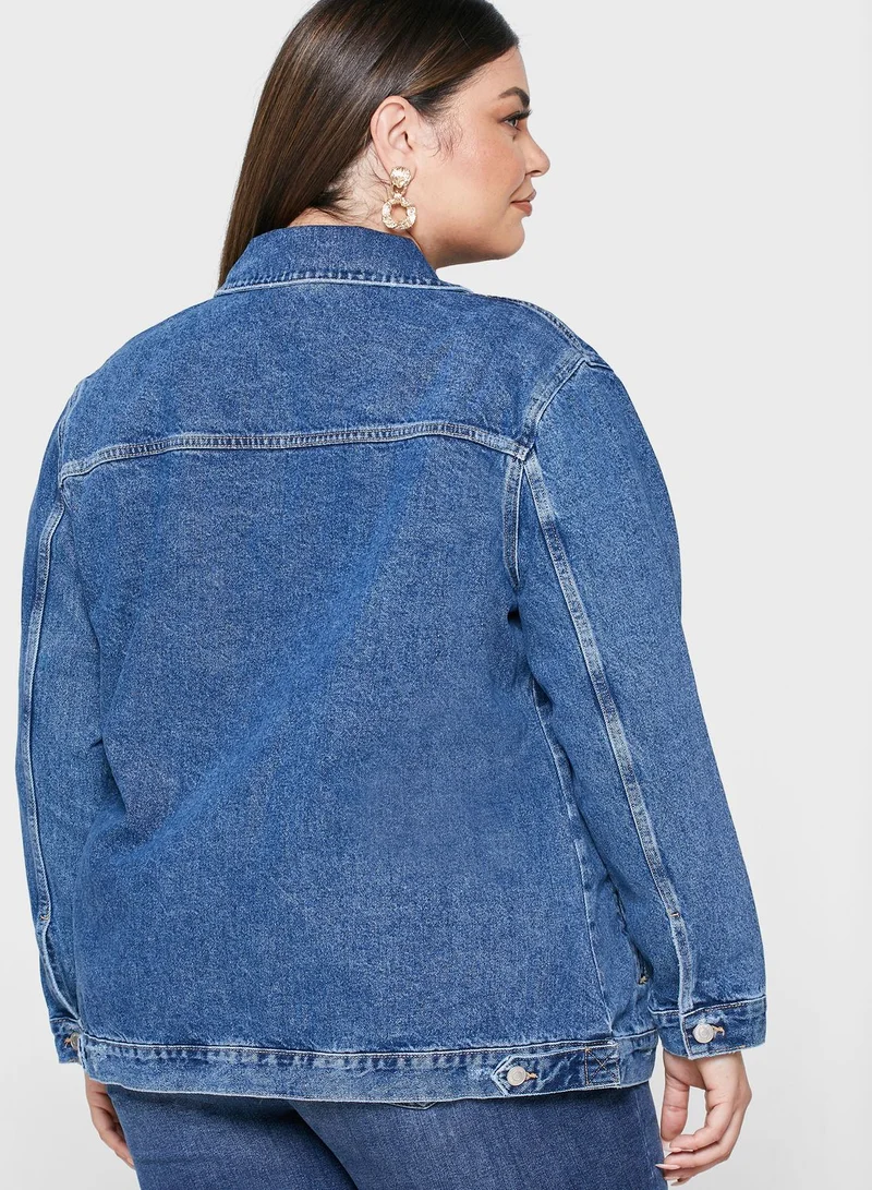 New Look Curve Oversized Denim Jacket