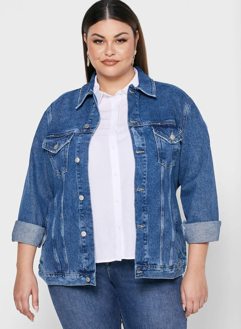New Look Curve Oversized Denim Jacket