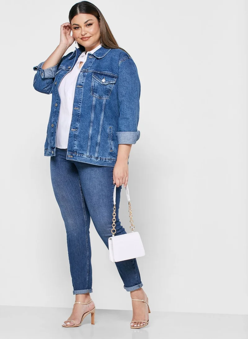 New Look Curve Oversized Denim Jacket