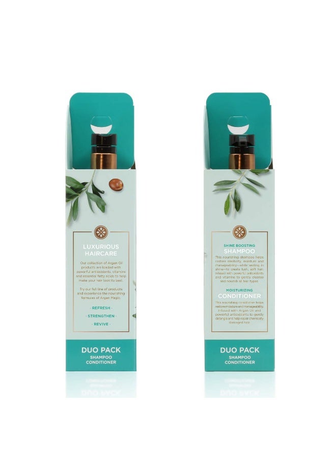 ARGAN MAGIC Argan Magic Shine Boosting Shampoo & Moisturizing Conditioner Duo - Gently Cleanses, Boosts Shine, Controls Frizz, Restores Moisture, Detangles | Made in USA, Paraben Free, Cruelty Free (32 oz)  - Image 4
