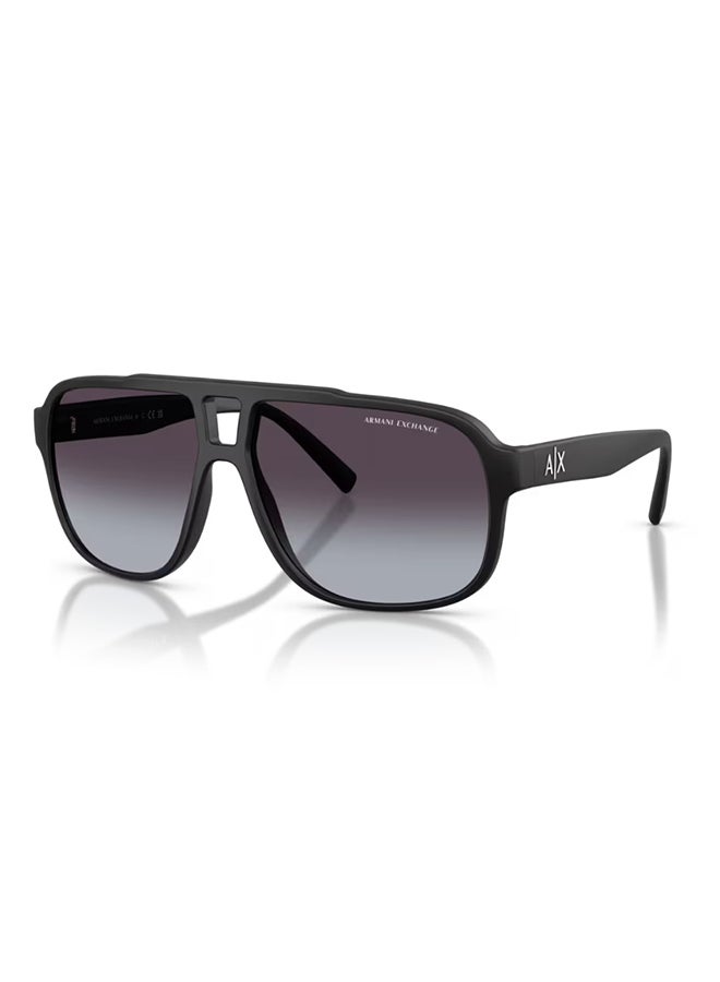 Armani Exchange AX4104S 80788G Men's Pilot Sunglasses - Image 1