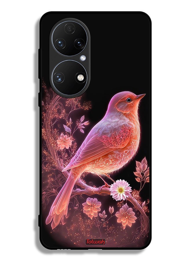 Tolwak Huawei P50E Protective Case Cover Cute Bird Art - Image 2