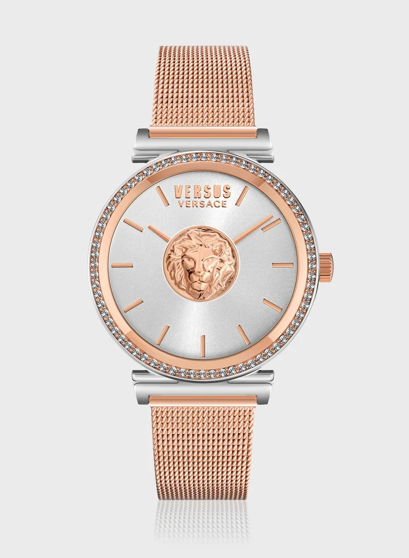 VERSUS VERSACE Steel Strap Analog Watch