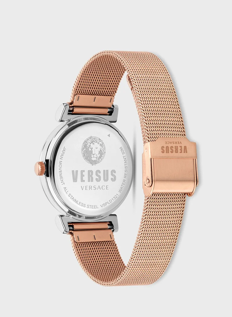 VERSUS VERSACE Steel Strap Analog Watch