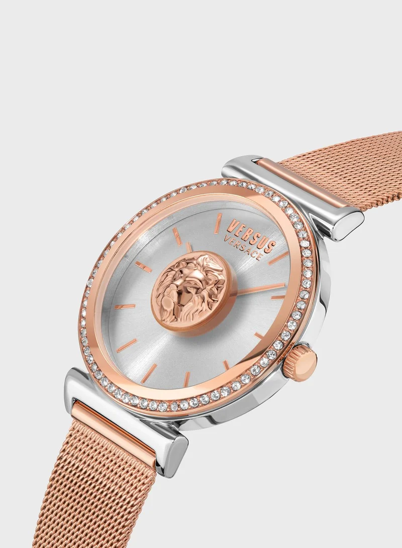 VERSUS VERSACE Steel Strap Analog Watch