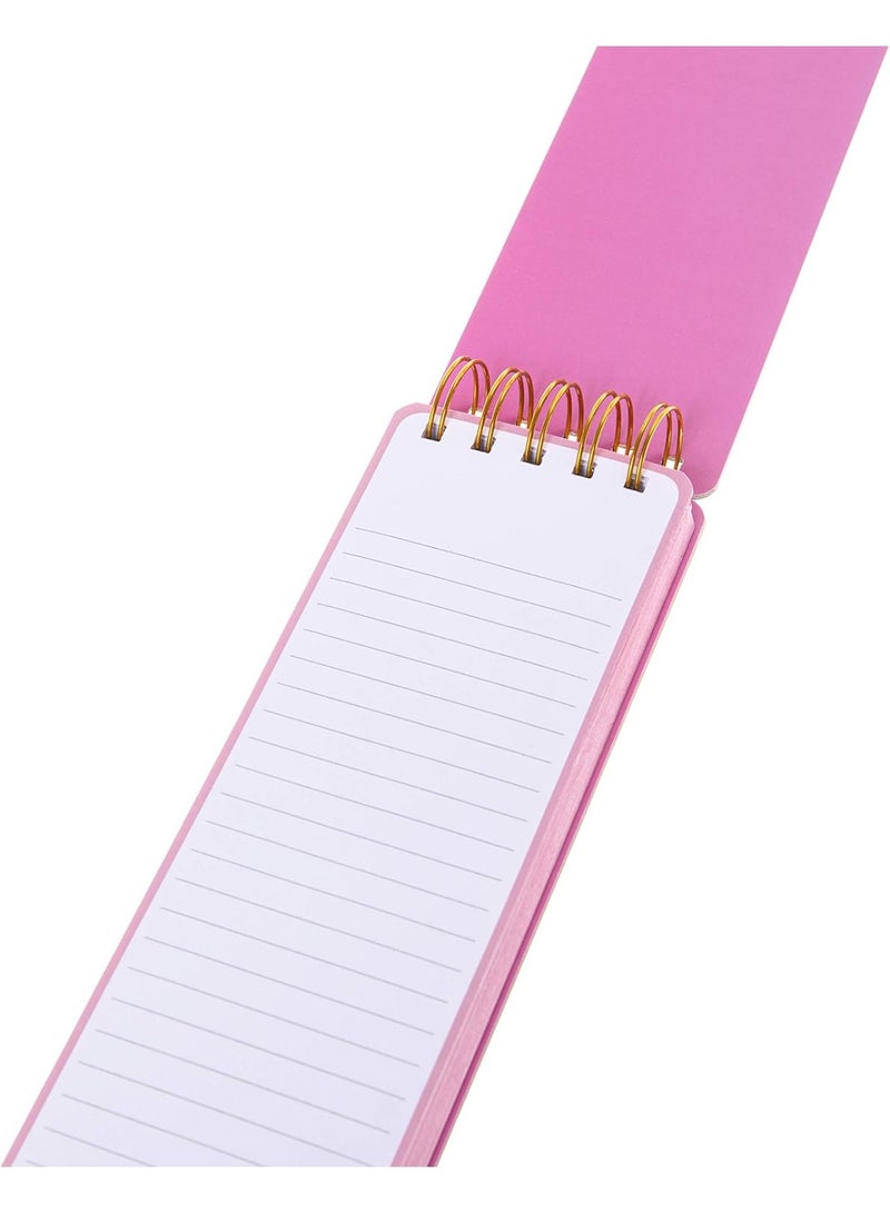 Graphique Reporter Journal, Brush Strokes Design, Embellished Gold Foil Portable Notebook, 150 Lined Sheets, 3" x 8.75" - Perfect for Note Taking, List Making and Much More - Image 2