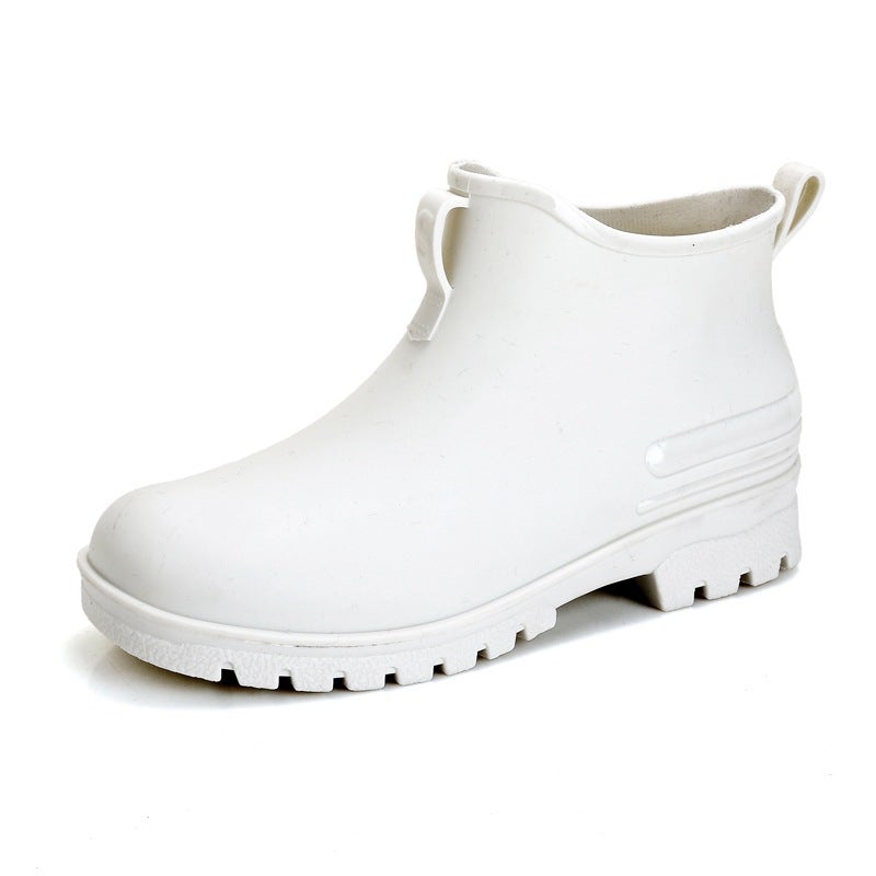 Cross-Border Export Chelsea Fashion Rain Boots Womens Low-Cut Mens Rain Boots New Couple Water Shoes Foreign Trade Waterproof Shoes White