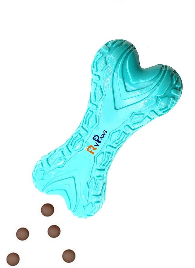 Generic - Pet Rugby Ball Shape Soft Natural Interactive Food Dispenser Feeding Toy | Slow Feeder Ball Toy For Dogs And Cats (Multicolor) - Pack Of 1 Pcs - Image 1