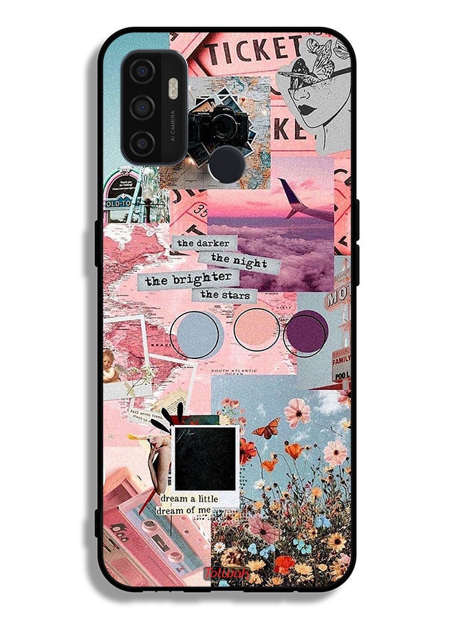 Tolwak Oppo A33 (2020) Protective Case Cover The Darker The Night The Brighter The Stars - Image 2