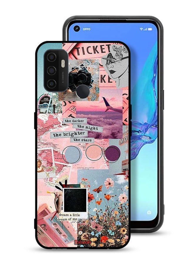 Tolwak Oppo A33 (2020) Protective Case Cover The Darker The Night The Brighter The Stars - Image 1