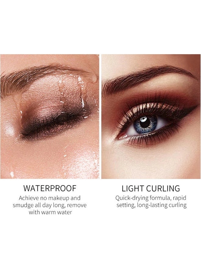 Maxfine Extreme Big 5D Volume Lash Mascara Fiber Lash Extensions Colored Mascara Long Lasting Smudge Proof Non Clumping Curling Voluminous Mascara for Lengthening Charming Lashes Brown #02 - Image 2