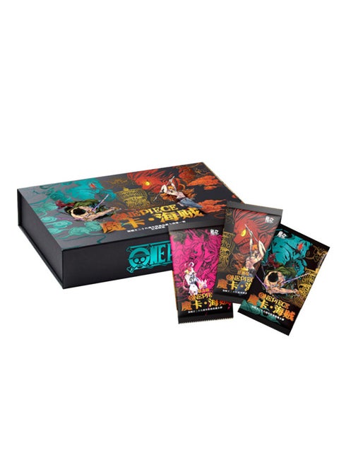 Yueka One Piece Strongly Attack A Variety Of Fun Playing Cards Blind Box Unboxing Classic Animation Peripheral Texture-Color:Card One Piece Crazy Edition Season 1 Box Of 10+1 Pack Of 22 Pieces
