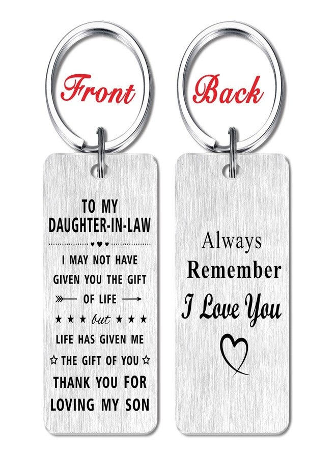 Jzxwan Daughter In Law Gifts for Christmas, Future Daughter-in-Law Wedding Day Gift Ideas, Happy Christmas Birthday Keychain for Daughters In Law - Image 2