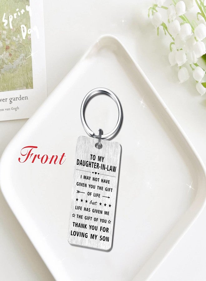 Jzxwan Daughter In Law Gifts for Christmas, Future Daughter-in-Law Wedding Day Gift Ideas, Happy Christmas Birthday Keychain for Daughters In Law - Image 4