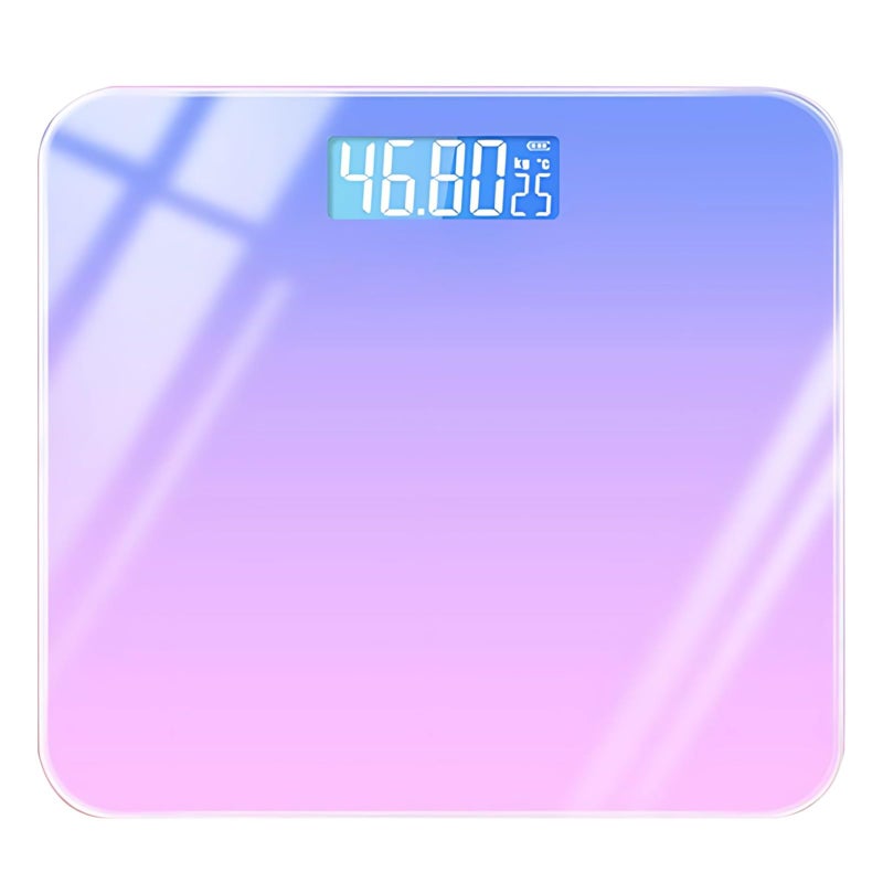 Smart Body Fat Scale Tempered Glass Rechargeable Health Analyzer LCD Display 26cm - Image 2