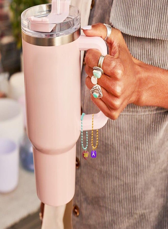 AFUNTA 96 Pcs Resin Letter Molds with Hole, AFUNTA Alphabet Number Resin Molds Silicone Heart Shape Square Pendant Silicone Molds for Epoxy Resin Casting, DIY Water Cup Handle Charm - Image 5