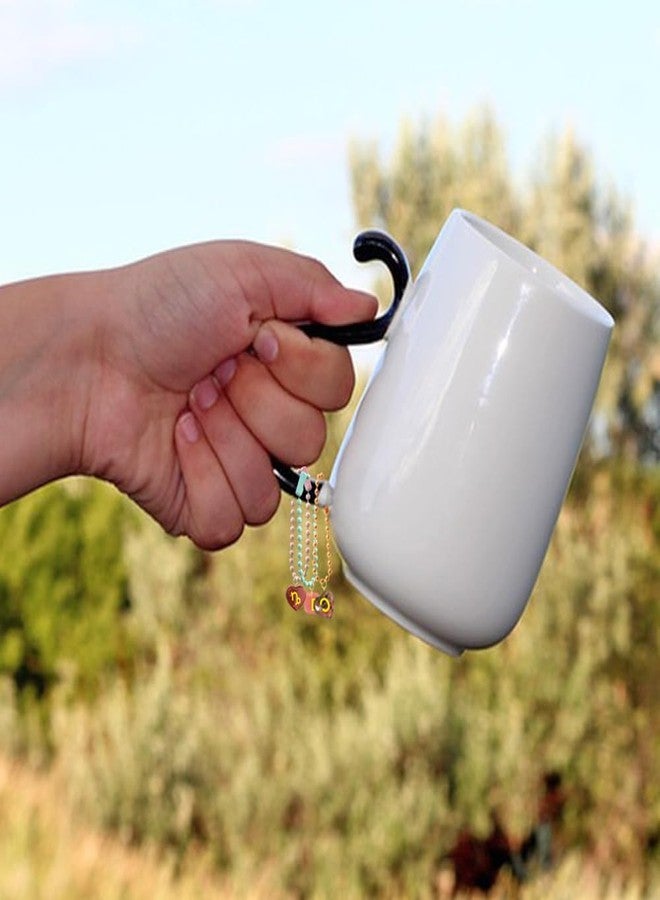 AFUNTA 96 Pcs Resin Letter Molds with Hole, AFUNTA Alphabet Number Resin Molds Silicone Heart Shape Square Pendant Silicone Molds for Epoxy Resin Casting, DIY Water Cup Handle Charm - Image 4