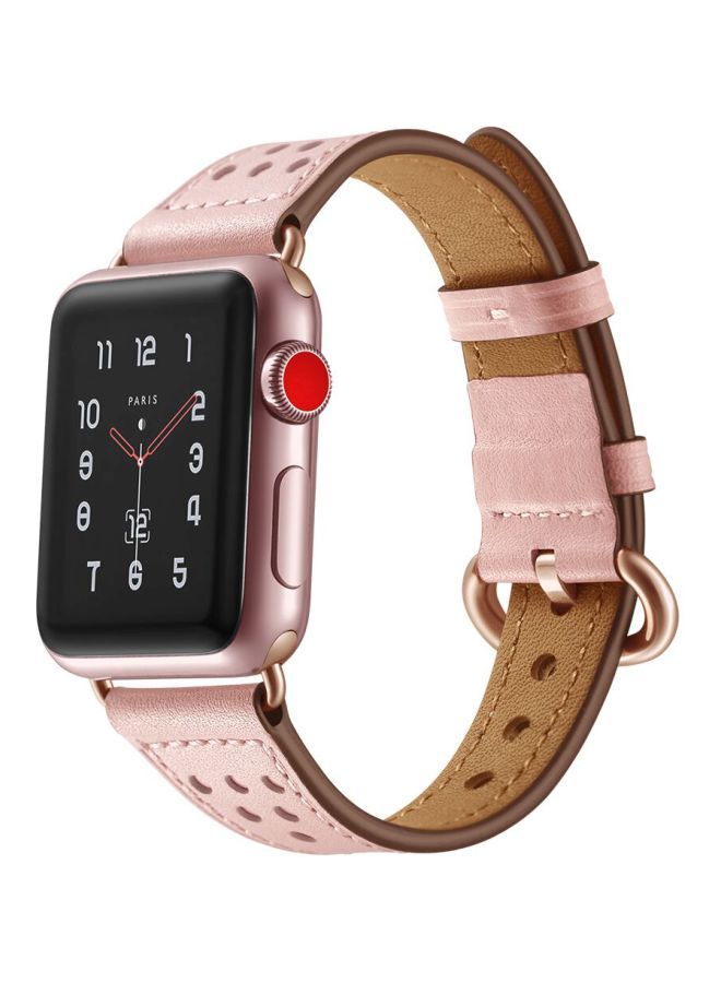 NIBEMINENT Replacement Wrist Band For Apple Watch Series 1/2/3/4 44/42mm Pink - Image 3