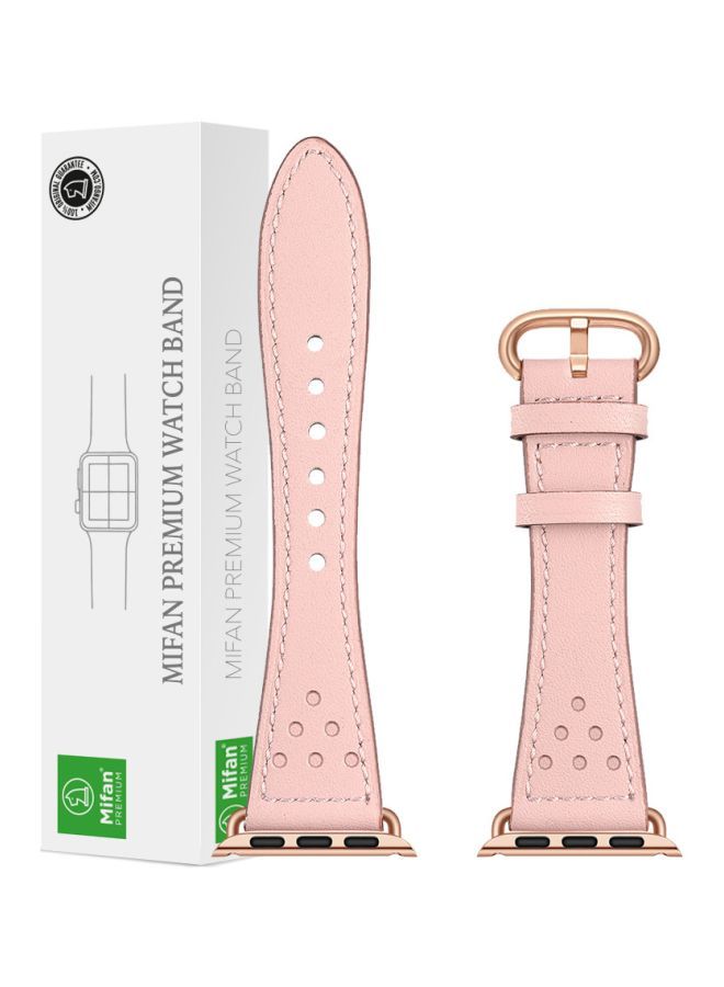 NIBEMINENT Replacement Wrist Band For Apple Watch Series 1/2/3/4 44/42mm Pink - Image 1