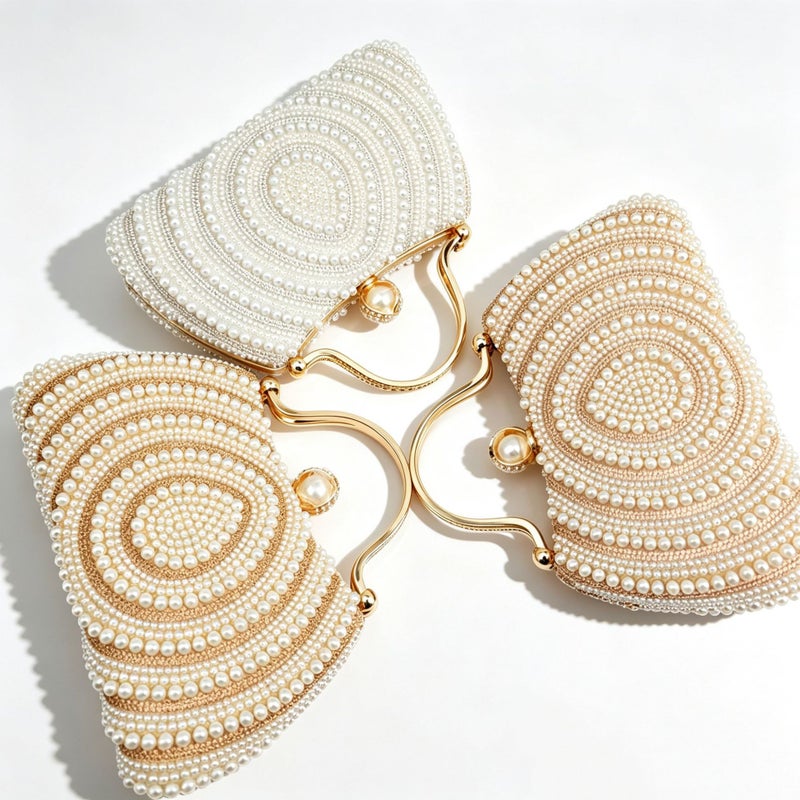 Pearl Evening Clutch Bag - Image 4