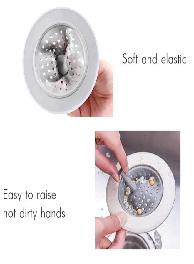 Garth Silicon Sink Strainer Kitchen Drain Basin Basket Sink Drainer Pack of 2 Durable Flexible Anti-Clogging Food Waste Filter Easy to Clean Universal Fit for All Sinks - Image 5