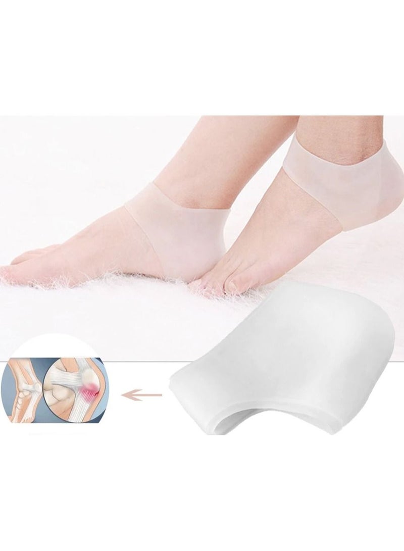 1 Pair Silicone Gel Moisturizing Cracked Heel Socks Heel Care Protector Breathable Pads - Image 5