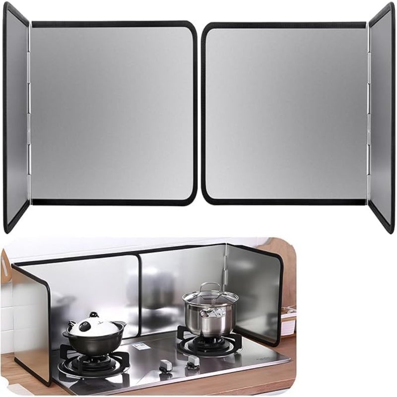 Portable Splatter Guard Splatter Shield for Cooking Nonstick Oil Splash Guard Back Splatter Screen For Frying Stove Backsplash Guard kitchen - Image 1