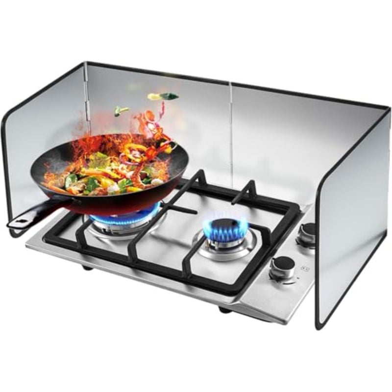 Portable Splatter Guard Splatter Shield for Cooking Nonstick Oil Splash Guard Back Splatter Screen For Frying Stove Backsplash Guard kitchen - Image 3