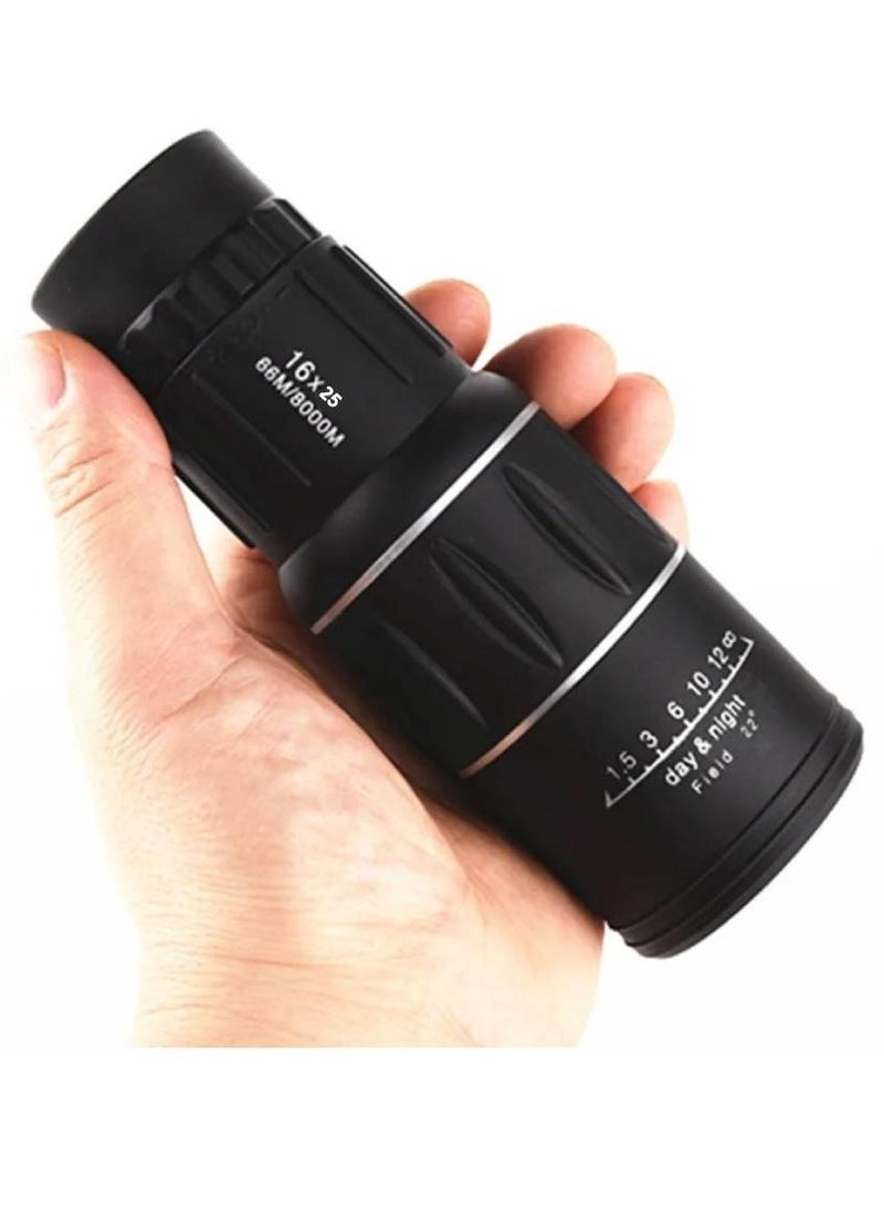 GENNEXT - Monocular Telescope 16X25 Monocular Waterproof High Definition Telescope Spotting Scope Phone Photography Adapter For Bird Watching Scenery Monocular Only - Image 1