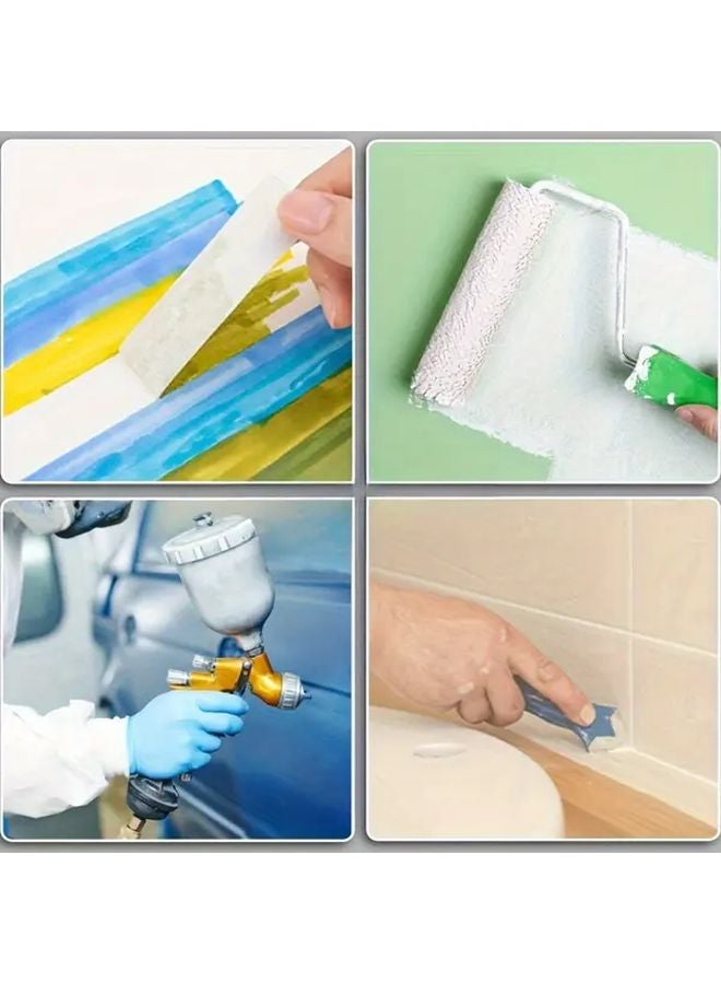 4pcs M Model Artist Tape Medium Adhesion 0.94 0.71 0.41 Inch Widths Watercolor - Image 3